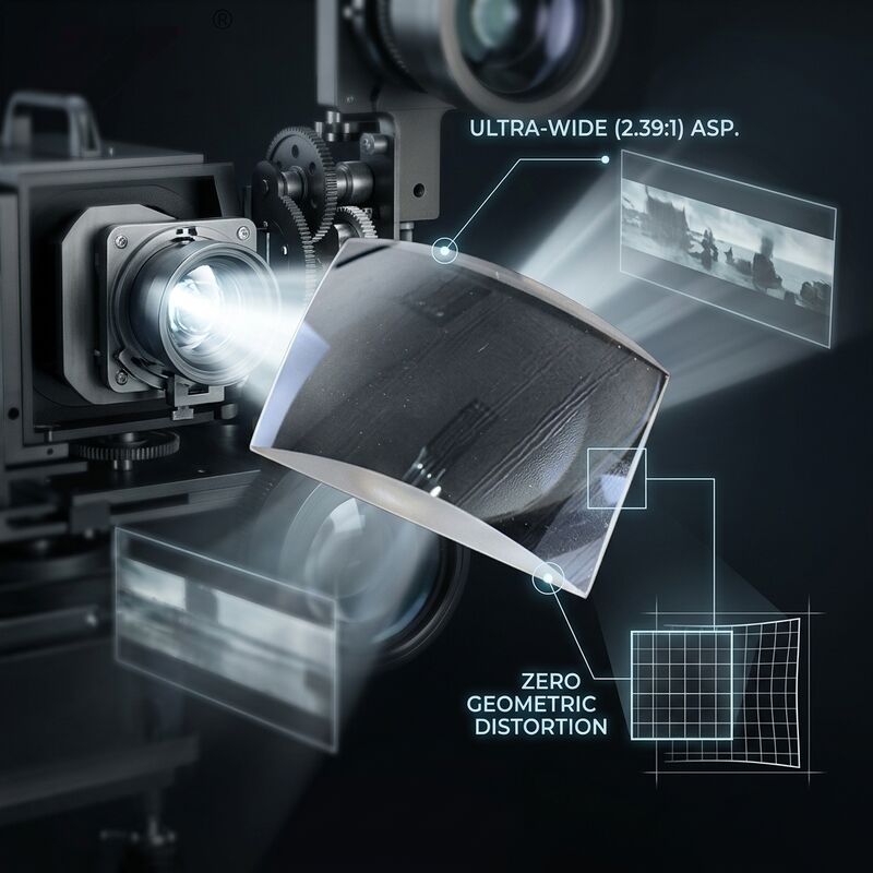 Sapphire Crystal Cylindrical Lens for Projection Equipment