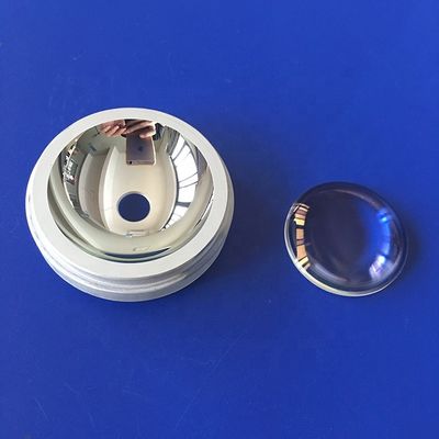 Custom BK7 Material LED Reflector Cup with 25mm Diameter and 150mm Focal Length